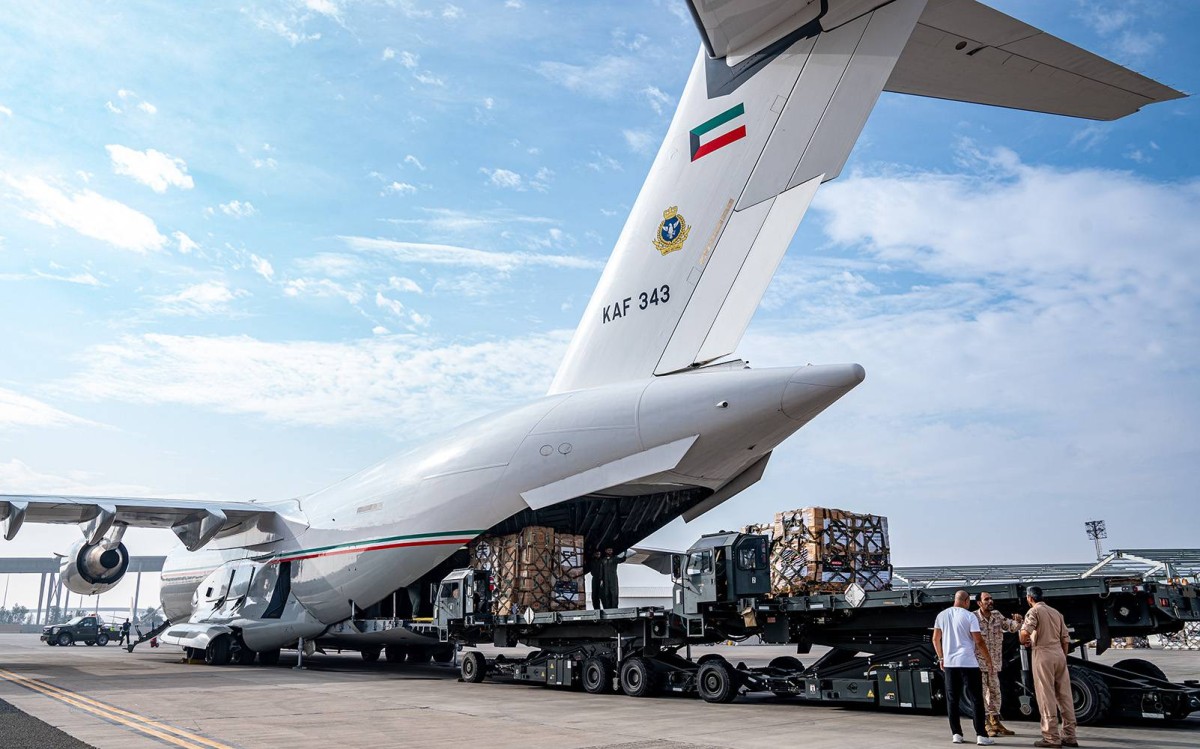 Kuwait Sends Three Humanitarian Aid Flights To Gaza, Total Of 24 ...