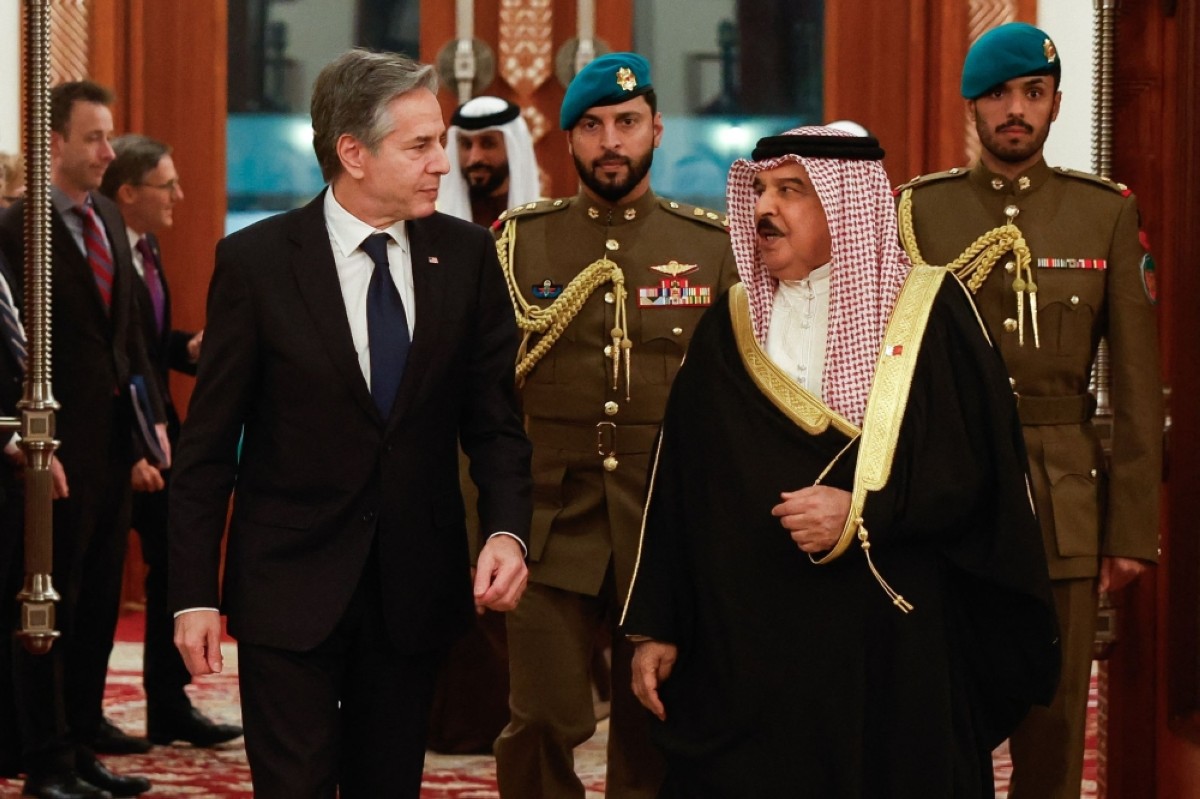 MANAMA: US Secretary of State Antony Blinken meets Bahrain&#039;s King Hamad bin Isa bin Salman Al-Khalifa on Jan 10, 2024.