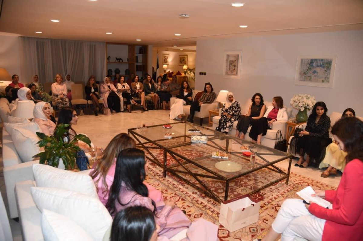 Guests are seen at the event.