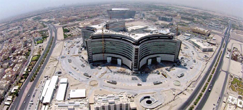 KUWAIT: This file photo shows the Jaber Hospital under construction.