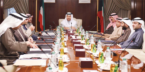 KUWAIT: His Highness the Prime Minister Sheikh Jaber Al-Mubarak Al-Sabah chair the cabinet’s meeting yesterday. — KUNA