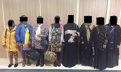 Eight people arrested yesterday for running a fake domestic helpers’ recruitment office