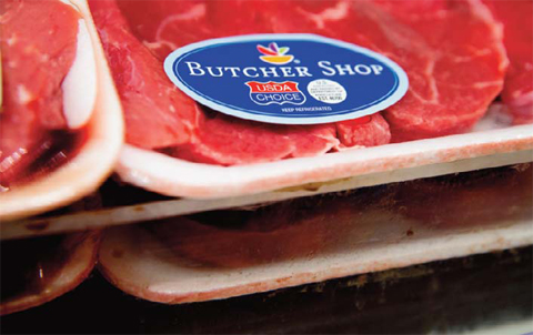 WASHINGTON: Meat labels are seen at a grocery store in Washington. It’s now harder to find out where your meat was born, raised and slaughtered. — AP