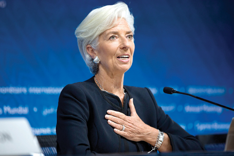 International Monetary Fund chief Christine Lagarde