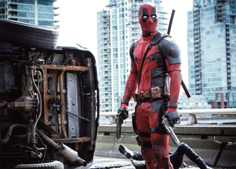 This image released by Twentieth Century Fox shows Ryan Reyonlds in a scene from “Deadpool.”— AP