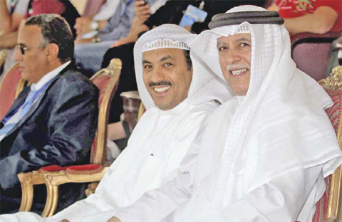 Duaij Al-Otaibi with Sheikh Ali Al-Khalifa