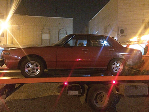 A vehicle impounded in Jahra for reckless driving.