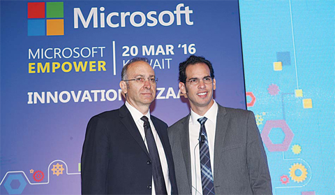 KUWAIT: Charles Nahas, General Manager, Microsoft Kuwait with Jaime Galviz, COO, Microsoft Gulf