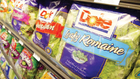 NEW YORK: Dole’s products on display at a grocery store. — AFP