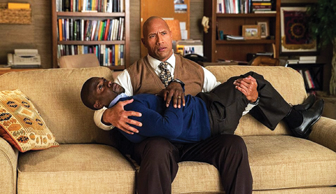 Actors Kevin Hart and Dwayne Johnson in the previous film they worked together on ‘Central Intelligence’.