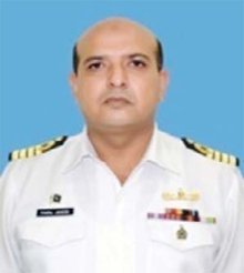 Captain Faisal Javeed Sheikh, Captain of the ship.