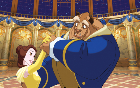 In this image released by Disney, characters Belle, voiced by Paige O’Hara, left, and the Beast, voiced by Robby Benson appear in a scene from the animated classic, “Beauty and the Beast,” which celebrates its 25th anniversary this year. — AP photos
