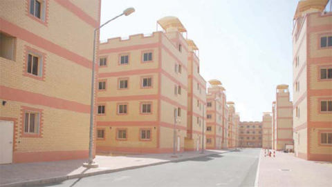 KUWAIT: Buildings of the expatriate labor housing complex in Shadadiya. — Photos by Fouad Al-Shaikh
