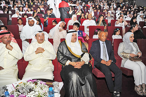 KUWAIT: Minister of Information and Minister of State for Youth Affairs Sheikh Salman Al-Humoud Al-Sabah attends the 18th edition of the children and youngsters cultural festival. — KUNA