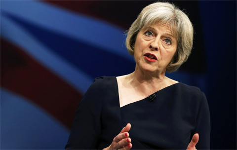  The Home Secretary, Theresa May, told the Tory conference that Britain did not need large numbers of migrant workers Reuters 