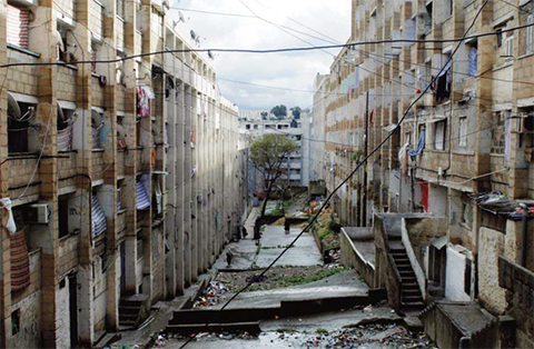 ALGIERS: A general view shows the Carriere-Jaubert neighborhood, one of the oldest suburbs on the northern outskirts of the capital Algiers, known for its gang violence. —AFP