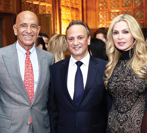 WASHINGTON: Kuwaiti Ambassador to the US Sheikh Salem Al-Sabah (center) and his wifenSheikha Rima Al-Sabah (right) welcome a guest at the event. — KUNA