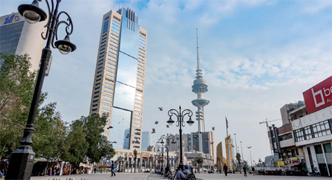 KUWAIT: Kuwait City and the Liberation Tower as seen from the Mubarakya Market. — KUNA