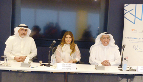 KUWAIT: (From left to right) Fawzi Al-Musallam, Vice Chairman and CEO of Kuwait Hotels Company (KHC), Abeer Al-Omar, Group CSR Manager at KIPCO, and Dr Salam Al-Ablani, Director of Scientific Culture of KFAS during the press conference yesterday.