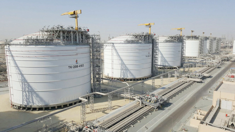 First phase of a liquefied gas tank project in Mina Al-Ahmadi refinery
