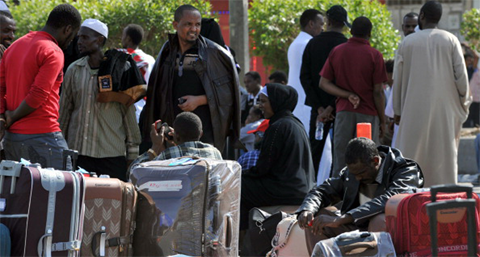 File Photo : Saudi Amnesty period to expire, Ethiopian undocumented workers are calling their government to speed up their departure. AFP