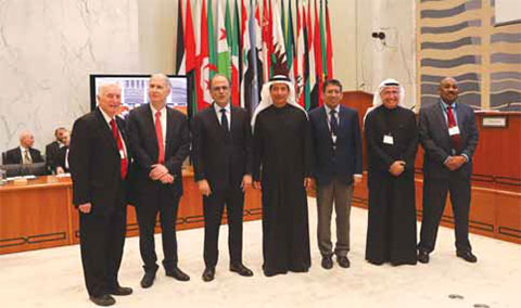 KUWAIT: The IMF Middle East Center for Economics and Finance in Kuwait, jointly with the Arab Fund for Economic and Social Development, holding a high-level symposium in Kuwait on Wednesday. —Photos by Joseph Shagra