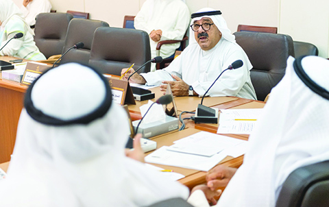 KUWAIT: First Deputy Prime Minister and Minister of Defense Sheikh Nasser Sabah Al-Ahmad Al-Sabah attends the meeting of the joint parliamentary committee. - KUNA