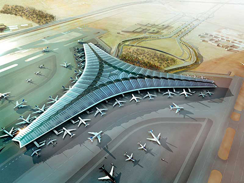 KUWAIT: An artist's rendition for the new terminal of Kuwait International Airport. (Source: Directorate General of Civil Aviation)