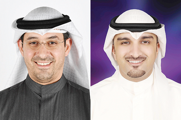 Zain Kuwait’s Chief Technology Officer Nawaf Al-Gharabally and Zain Drone CEO AbdulAziz Jawad