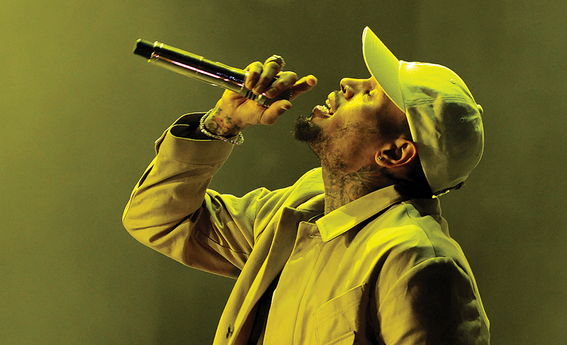 In this file photo US singer Chris Brown preforms during the World Music Festival “Mawazine” in Rabat. —AFP