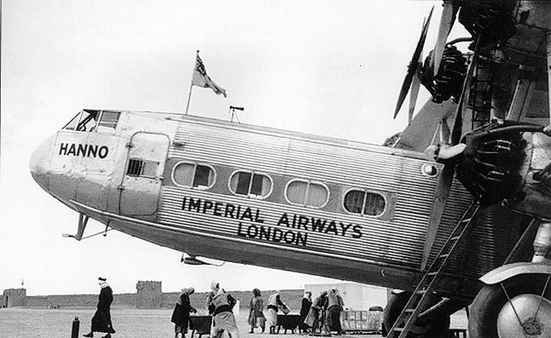 KUWAIT: Imperial Airways aircraft “Hanno” fueling in Kuwait. — KUNA photos