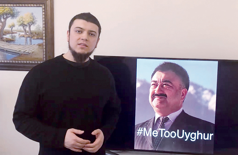 ISTANBUL: Hidayat, the son-in-law of Uighur comedian Adil Mijit (right), calls for a ‘proof of life video’ of Mijit in Istanbul. —AFP