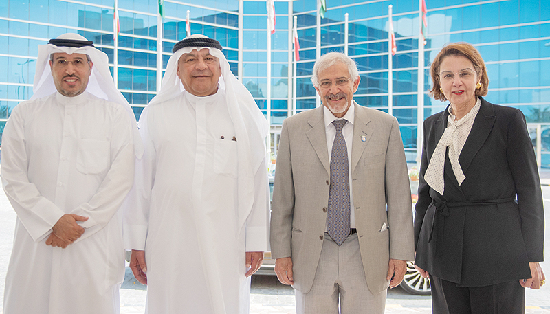 (From left) Nayef Al-Mutairi, Kutayba Alghanim, Hilal Al-Sayer and Maha Al-Barjas