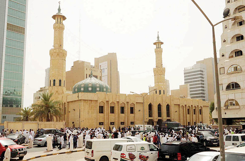 KUWAIT: The Imam Al-Sadeq Mosque seen after the suicide attack. — KUNA photos
