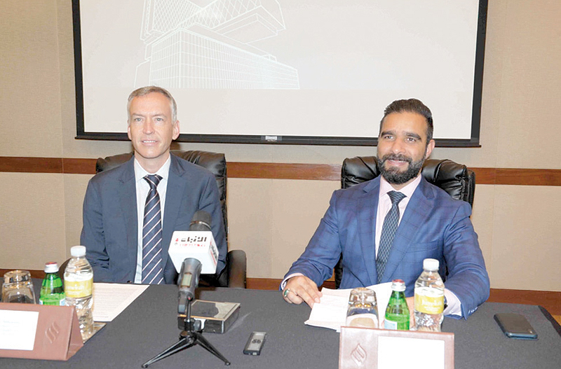 KUWAIT: Associate Surgery Professor and Head of the Organ Transplant Department at Kuwait University Dr Mohammad Jamal (right) and Head of the Digestive Disease Institute at the Cleveland Clinic Abu Dhabi Matthew Kroh attend the press conference