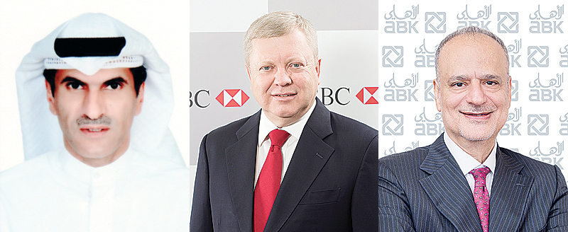 Adel Ahmad Albanwan, Chief Executive Officer ALAFCO, Roger Winfield - CEO HSBC (Kuwait) and Michel Accad, Group CEO - ABK