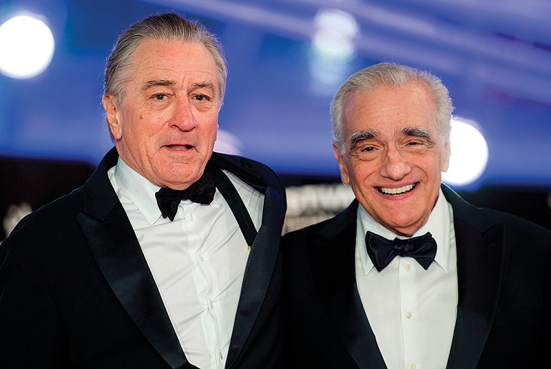 In this file photo US actor Robert De Niro (left) and US film director Martin Scorsese (right), arrive at the Marrakech International Film festival in the city of Marrakesh Netflix .-AFP