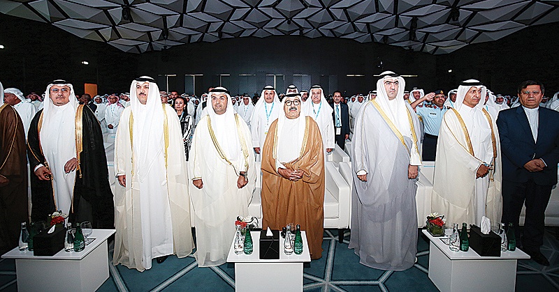 KUWAIT: Dignitaries attend the inaugural ceremony of the International Banking Conference: Shaping the Future hosted by the Central Bank of Kuwait at the Four Seasons Hotel yesterday. —Photos by Yasser Al-Zayyat