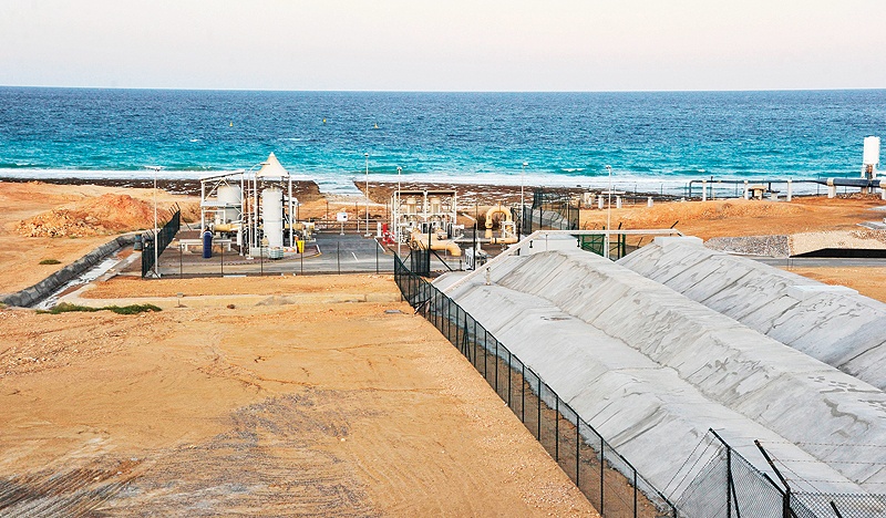 AS SUR, Oman: A view of a desalination plant in the Omani port city of Sur, south of the capital Muscat. — AFP