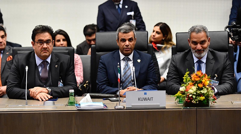 VIENNA: Kuwait's Minister of Oil Dr Khaled Al-Fadhel attends the meeting. - KUNA