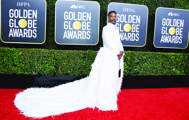 US actor Billy Porter arrives for the 77th annual Golden Globe Awards on January 5, 2020, at The Beverly Hilton hotel in Beverly Hills, California. (Photo by VALERIE MACON / AFP)