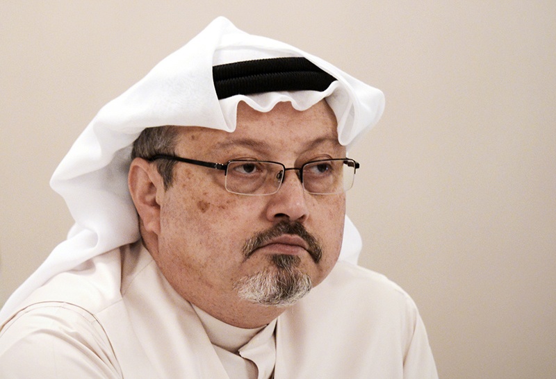 In this file photo Saudi journalist Jamal Khashoggi attends a press conference in the Bahraini capital Manama. The sons of murdered Saudi journalist Jamal Khashoggi said Friday that they “forgive” the killers of their father.—AFP