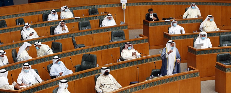 KUWAIT: Lawmakers are seen during a session of the National Assembly yesterday. — Photo by Yasser Al-Zayyat