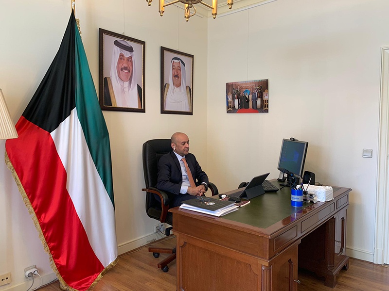 Kuwait’s Ambassador to the European Union, Belgium and NATO Jassem Al-Budaiwi. — KUNA