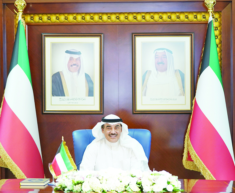 KUWIT: His Highness the Prime Minister Sheikh Sabah Al-Khaled Al-Hamad Al-Sabah chairs the Cabinet’s meeting. — KUNA