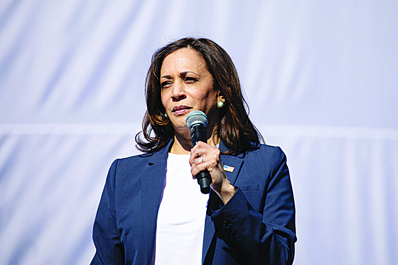 FORT WORTH, TX OCTOBER 30: Democratic vice presidential nominee, Sen. Kamala Harris (D-CA) speaks during a campaign event at First Saint John Cathedral on October 30, 2020 in Fort Worth, Texas. Harris homestretch visit comes at a time where polls indicate Texas could be a swing state in this election.   Montinique Monroe/Getty Images/AFPn== FOR NEWSPAPERS, INTERNET, TELCOS &amp; TELEVISION USE ONLY ==