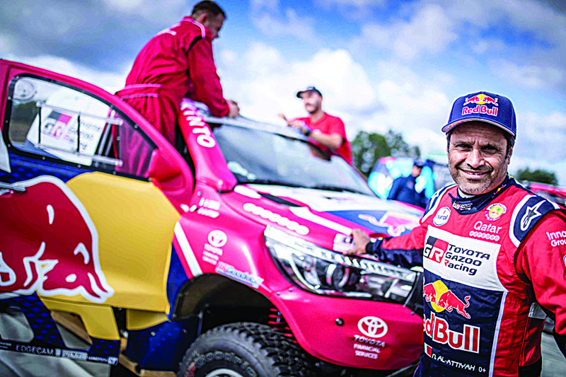 Nasser Al-Attiyah poses for a portrait at the shakedown before Rally Baja Poland in Drawsko Pomorskie, Poland on September 3, 2020 // Kin Marcin/Red Bull Content Pool // SI202009030706 // Usage for editorial use only //