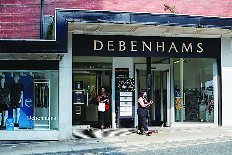 FILE PHOTO: A Debenhams store is pictured, following the outbreak of the coronavirus disease (COVID-19) in Harrogate, Britain August 11, 2020. REUTERS/Lee Smith/File Photo