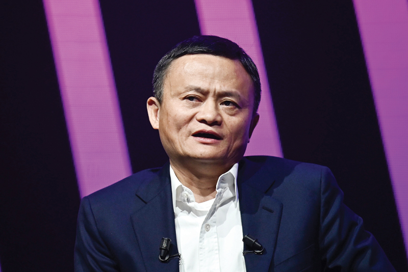 PARIS: This file photo taken on May 16, 2019 shows Jack Ma, CEO of Chinese e-commerce giant Alibaba, speaking during his visit at the Vivatech startups and innovation fair, in Paris. - AFP