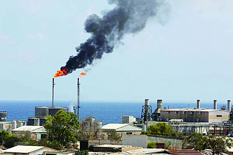 A general view of the Zawiya oil installation in Libya in this file photo. - AFPn
